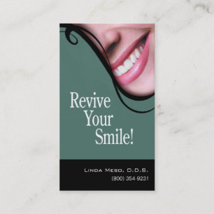 "Smile 2" Dentist Hygienist Cosmetic Dentistry Business Card