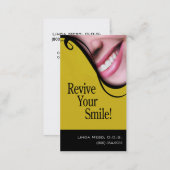 "Smile 2" Dentist Hygienist Cosmetic Dentistry Business Card (Front/Back)