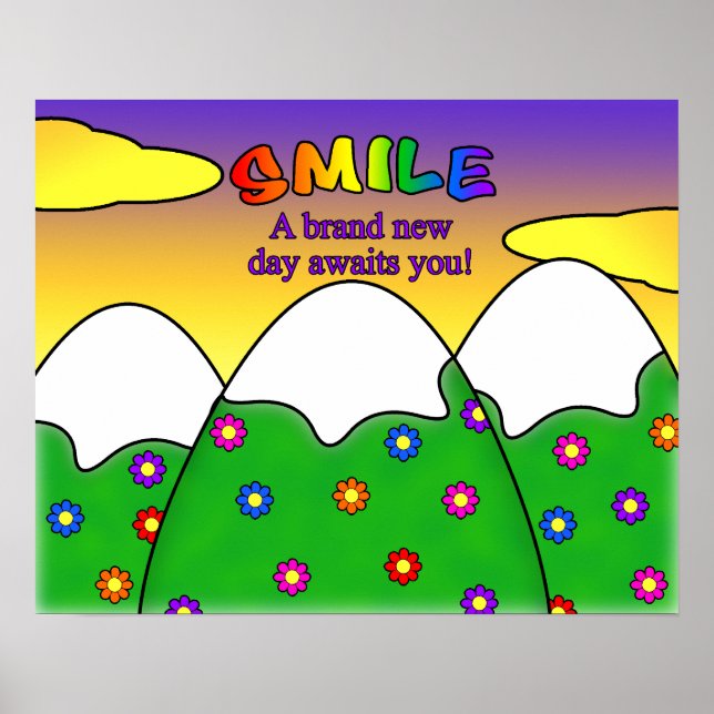 Smile A Brand New Day Awaits You Poster (Front)