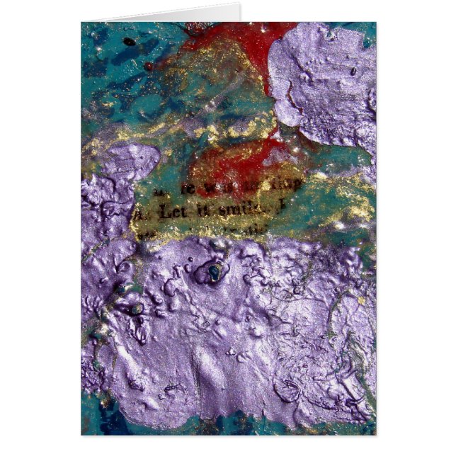 Smile Abstract Collage, Thinking About You (Front)