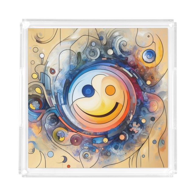 smile acrylic tray (Front)