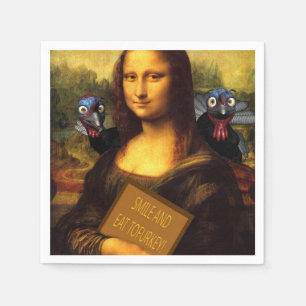 Smile And Eat Tofurkey Paper Napkins