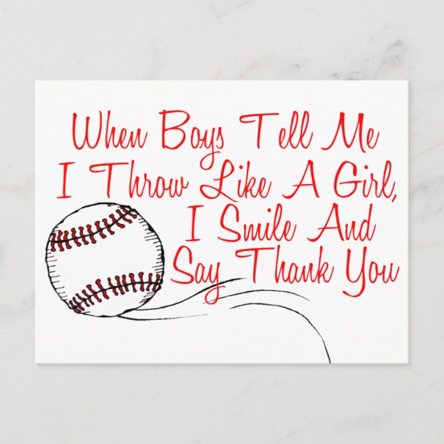 Smile and Say Thank You Postcard (Front)