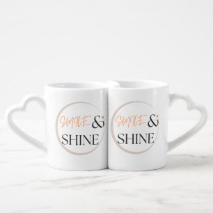 Smile and Shine   Positive Vibes Mug Pair