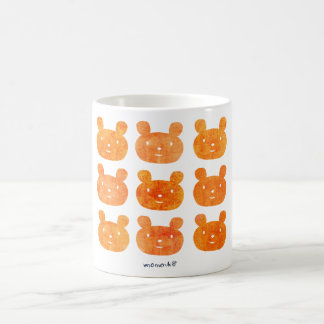 smile bear orange coffee mug