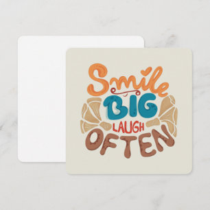 Smile Big Laugh Often: Joyful Holiday Card