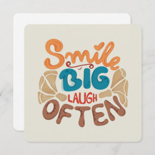 Smile Big Laugh Often: Joyful Holiday Card