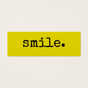 Smile Black Yellow Typography 