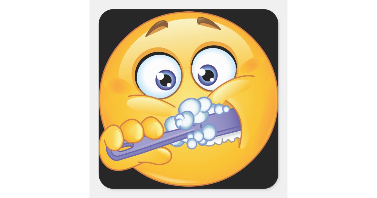 Smile - Brush Your Teeth Sticker | Zazzle