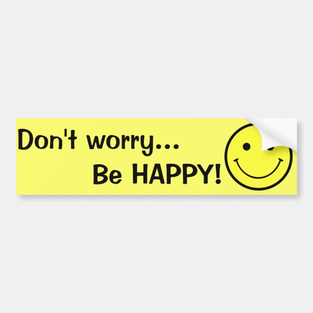 SMILE BUMPER STICKER (Front)