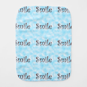 Smile-burp cloth