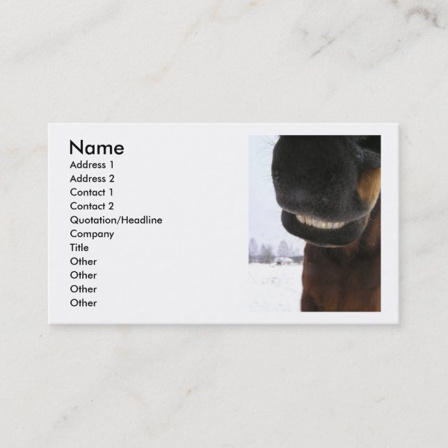 Smile Business Card (Front)