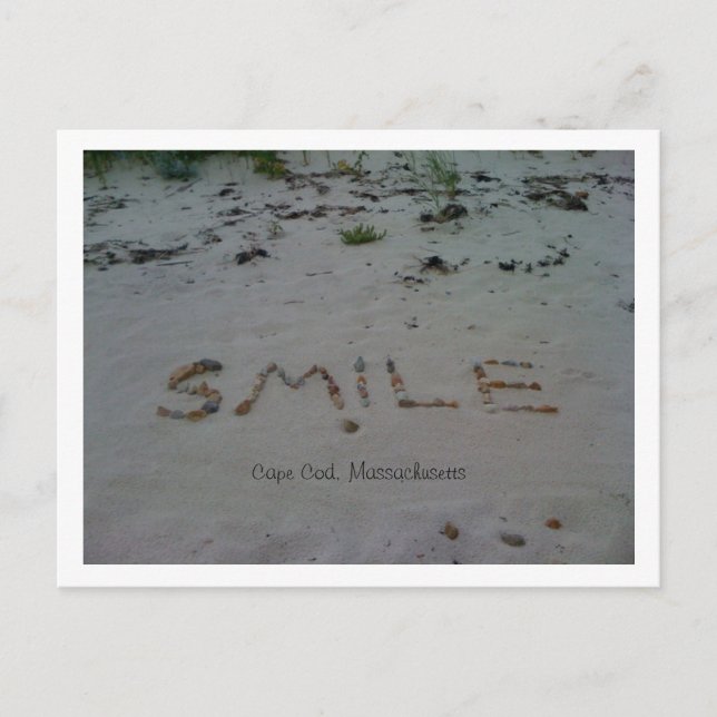Smile Cape Cod Beach Postcard (Front)