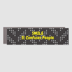 “Smile” Car Magnet