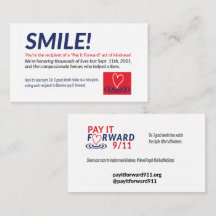 Smile Cards from Pay it Forward 9/11