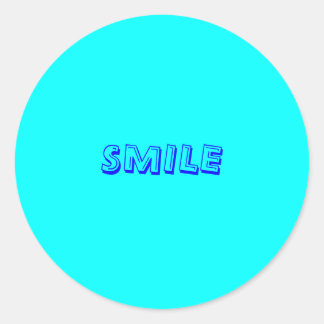 SMILE CLASSIC ROUND STICKER