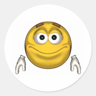 Smile Classic Round Sticker