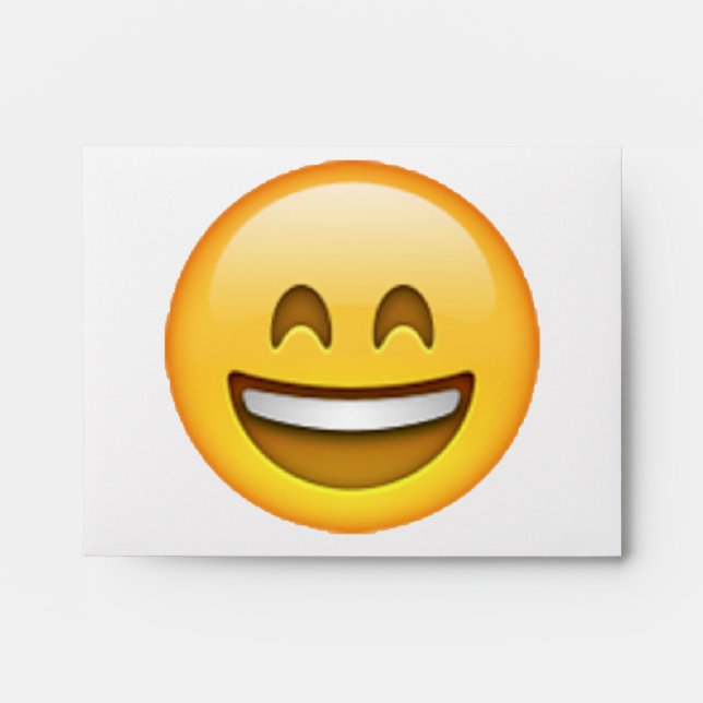 Smile Closed Eyes - Emoji Envelope (Front)