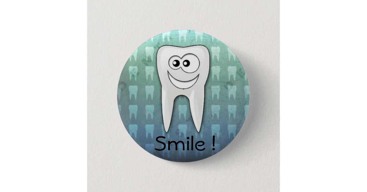 Smile cool dental hygienist pin Zazzle