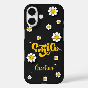 Smile Daisy garden Customizable iPhone 16 Case