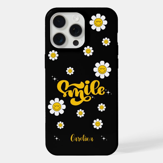 Smile Daisy garden Customizable Iphone Case (Back)