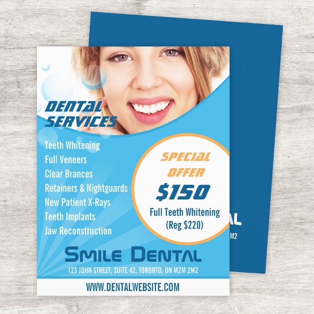Smile Dentist Services Special Offer Template Flyer (Creator Uploaded)