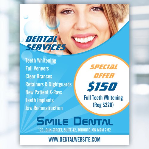 Smile Dentist Services with Special Offer Flyer