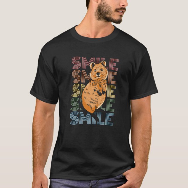 SMILE Design For A Quokka Fan T-Shirt (Front)