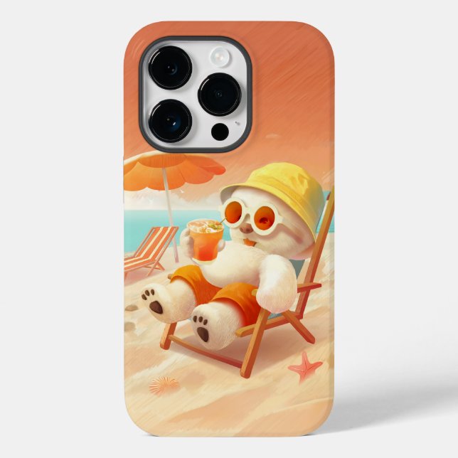 Smile Dog – Beach Mode On Case-Mate iPhone Case (Back)