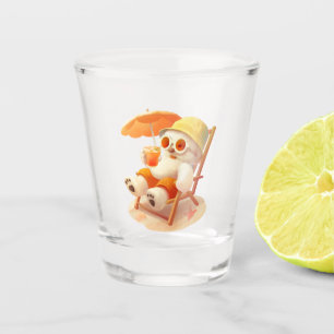 Smile Dog – Beach Mode On Shot Glass