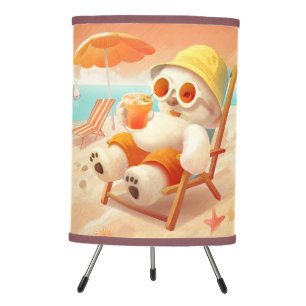 Smile Dog – Beach Mode On Tripod Lamp