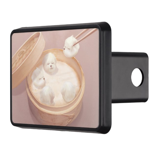 Smile Dog – Xiao Long Bao Delight Hitch Cover (Left)