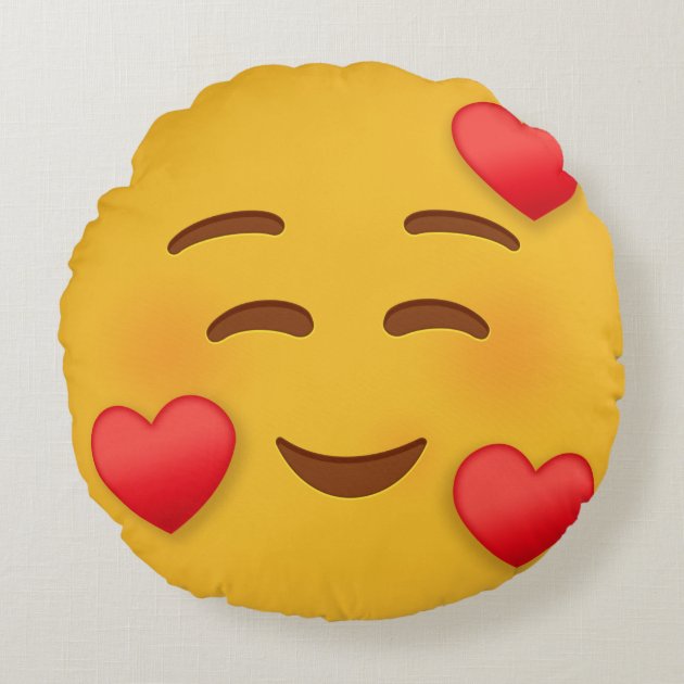 Heart 2024 emoji pillow