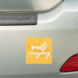 Smile Everyday Car Magnet