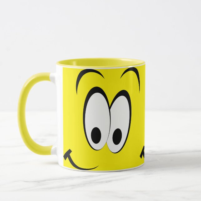 smile face emoji mug (Left)