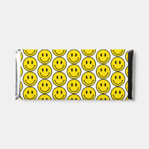 Smile Face Emoji Yellow Black Happy Fun Treat Hershey Bar Favors