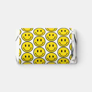 Smile Face Emoji Yellow Black Happy Fun Treat Hershey's Miniatures