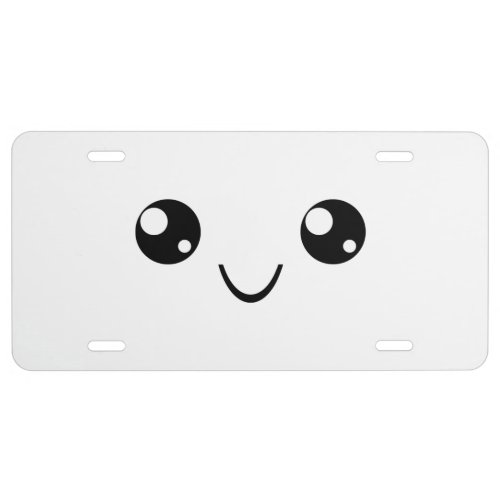 Smile Face License Plate