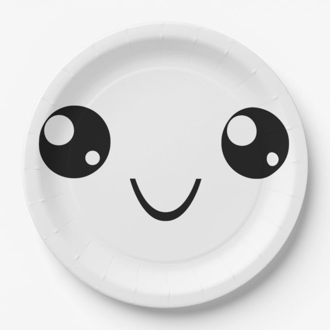 Smile Face Paper Plates (Front)