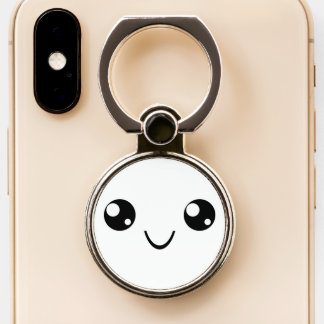 Smile Face Phone Ring Stand