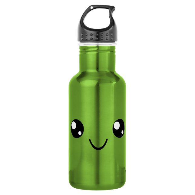 Smile Face Stainless Steel Water Bottle (Front)