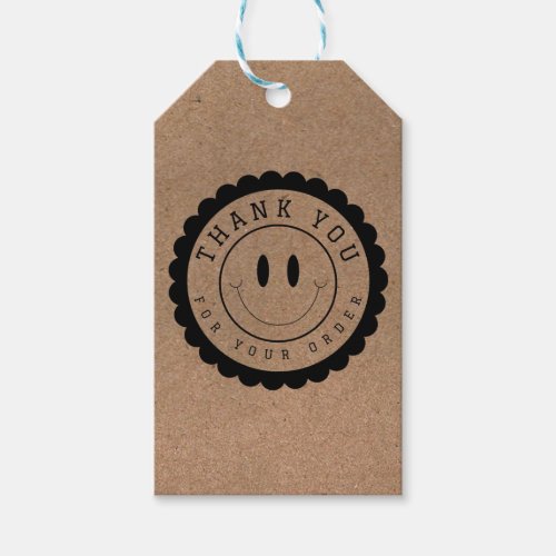 Smile Face Thank You Craft Circle  Gift Tags