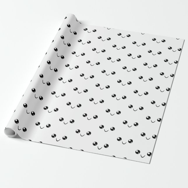 Smile Face Wrapping Paper (Unrolled)