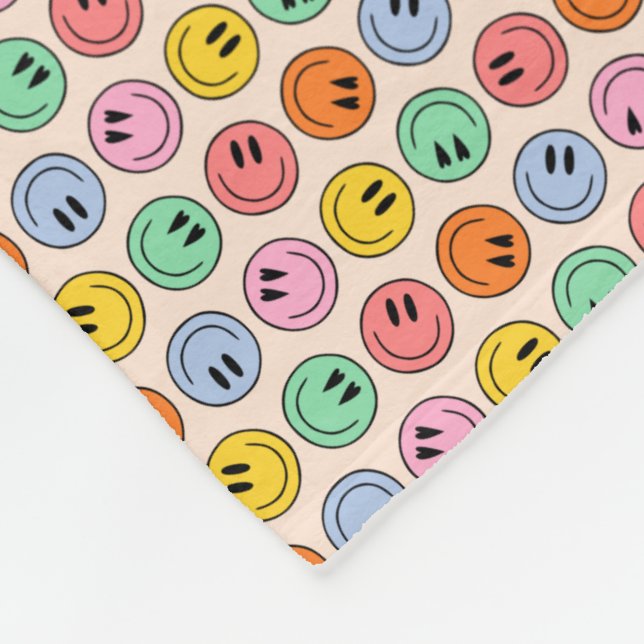 Smile Fleece Blanket (Corner)
