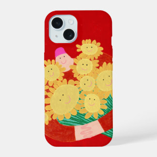 smile flowers  iPhone 15 case
