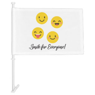 smile for everyone car flag