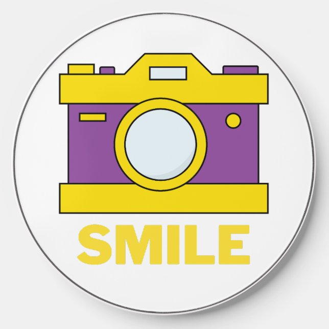 smile for free photo wireless charger  (Front)