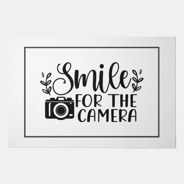 Smile For The Camera Doormat (Front)