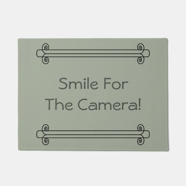 Smile For The Camera Doormat (Front)