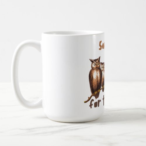 Smile for the Owl Camera Whimsical Coffee Mug